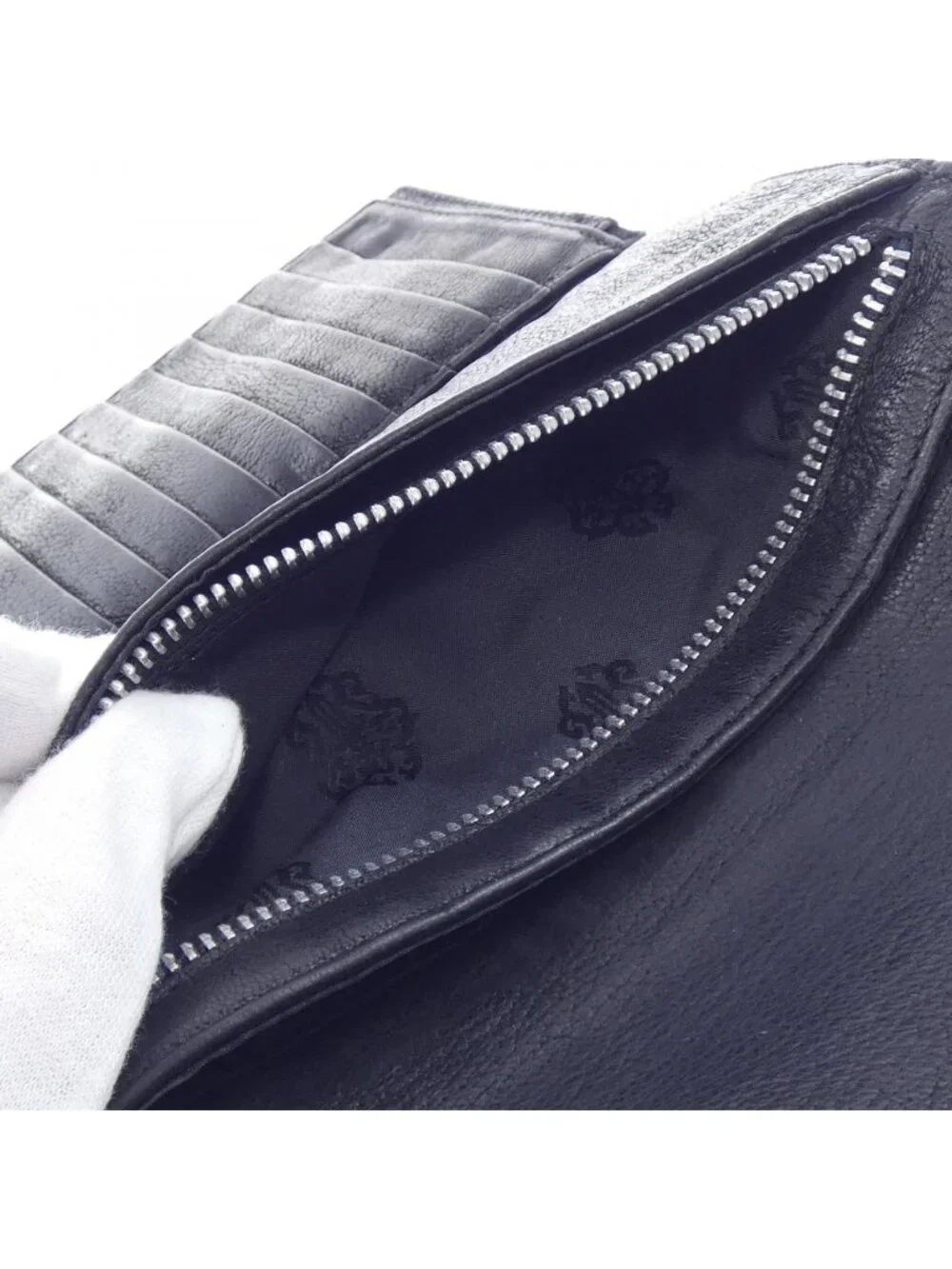 Chrome Hearts Wave Cross Btn Button 304 Wallet
